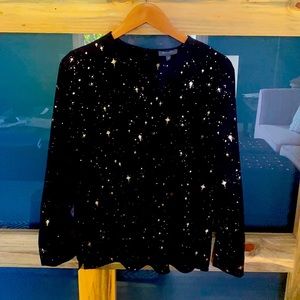 Madison dress shirt with metallic stars